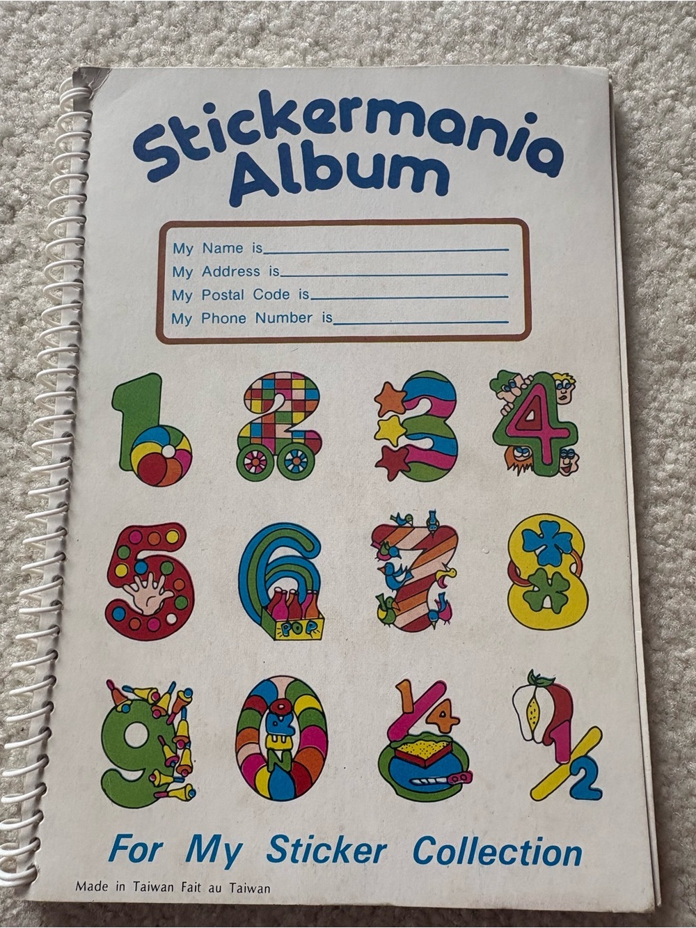 Vintage Stickermania Album with 1980’s stickers